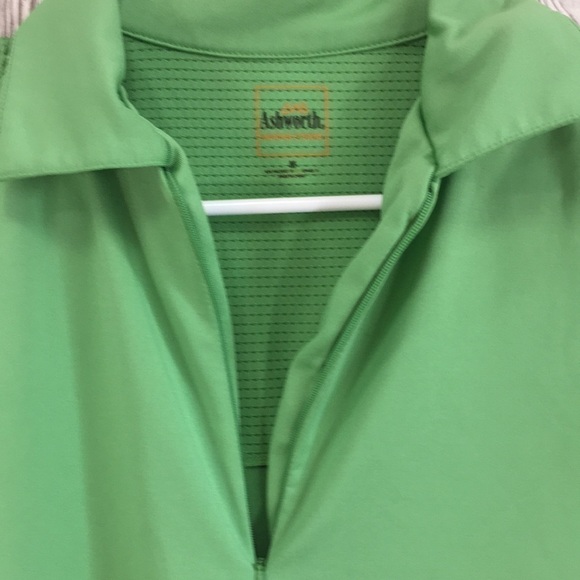 𝅺ASHWORTH Sleeveless Performance Top Bright Green Size Medium - Picture 5 of 7